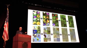 Peter Lunefeld presenting an AI example