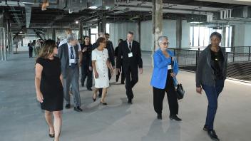 Mayor Karen Bass at Research Park