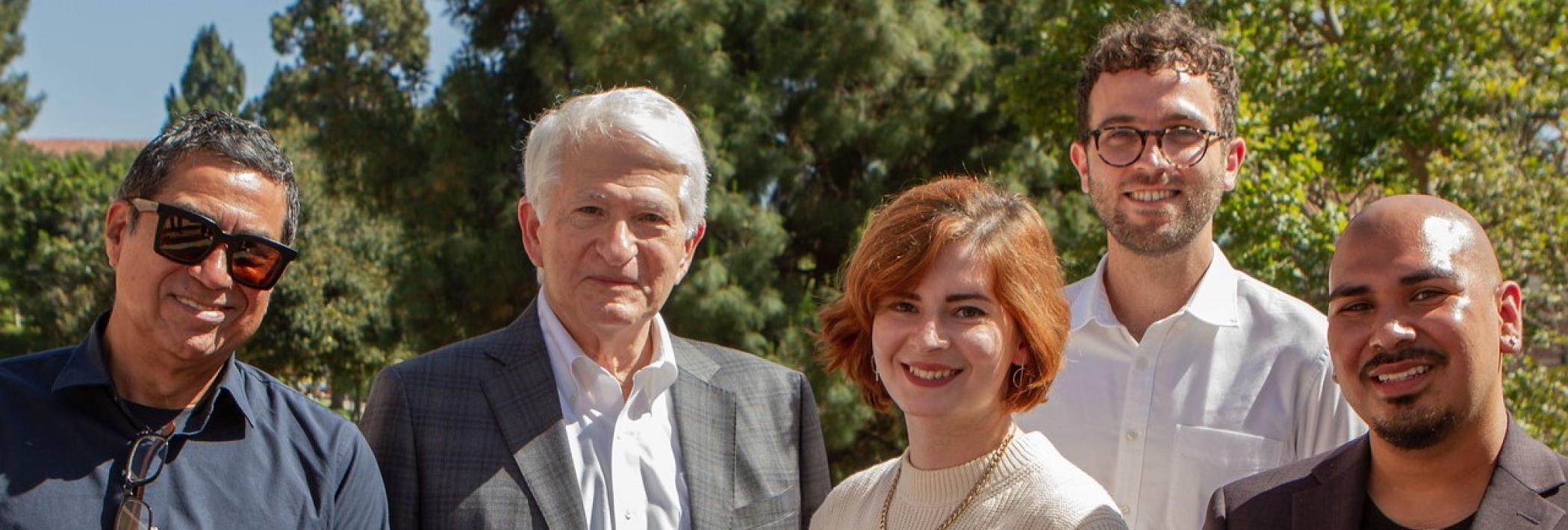 Chancellor Gene Block with Public Impact Research Awards 2022 Awardees